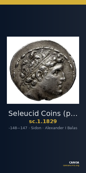 Seleucid Coins (part 2) 1829 — CANOA