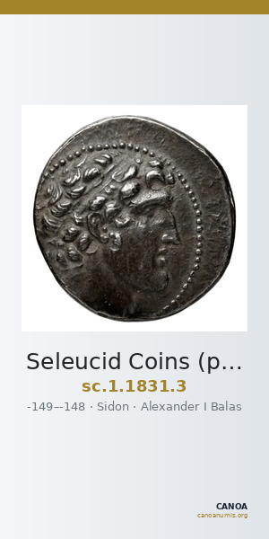 Seleucid Coins (part 2) 1831.3 — CANOA