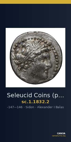 Seleucid Coins (part 2) 1832.2 — CANOA