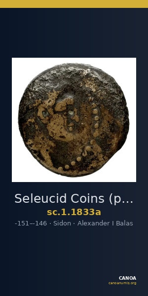 Seleucid Coins (part 2) 1833a — CANOA