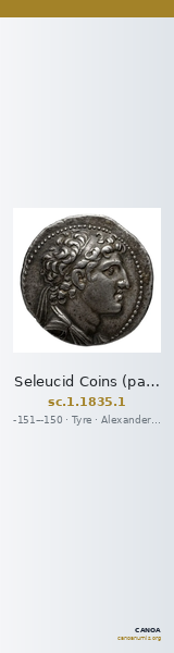 Seleucid Coins (part 2) 1835.1 — CANOA