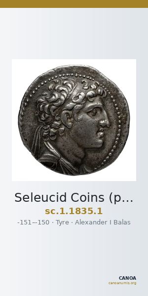 Seleucid Coins (part 2) 1835.1 — CANOA