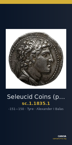 Seleucid Coins (part 2) 1835.1 — CANOA