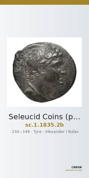 Seleucid Coins (part 2) 1835.2b — CANOA