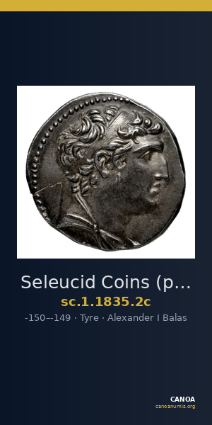 Seleucid Coins (part 2) 1835.2c — CANOA