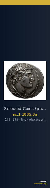Seleucid Coins (part 2) 1835.3a — CANOA