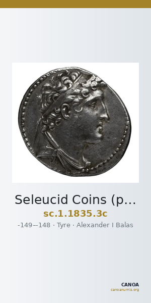 Seleucid Coins (part 2) 1835.3c — CANOA