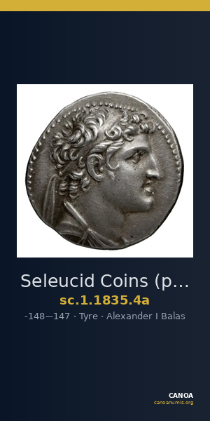 Seleucid Coins (part 2) 1835.4a — CANOA