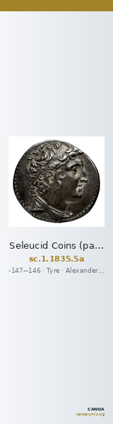 Seleucid Coins (part 2) 1835.5a — CANOA