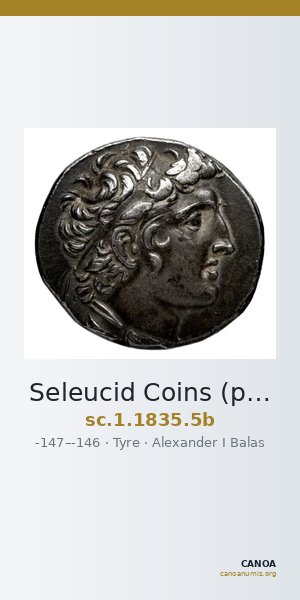 Seleucid Coins (part 2) 1835.5b — CANOA