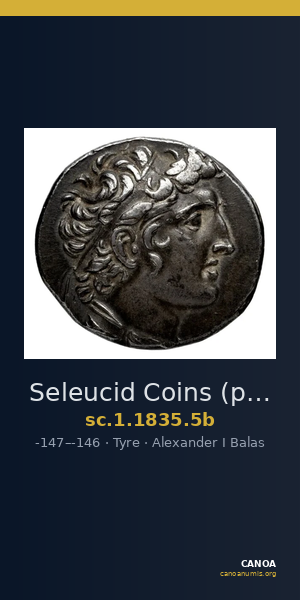 Seleucid Coins (part 2) 1835.5b — CANOA