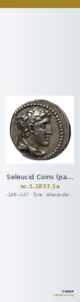 Seleucid Coins (part 2) 1837.1a — CANOA