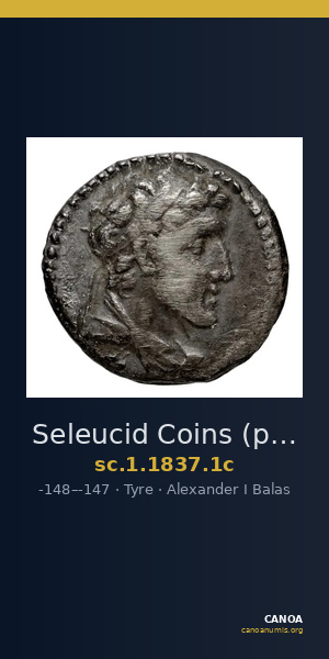 Seleucid Coins (part 2) 1837.1c — CANOA