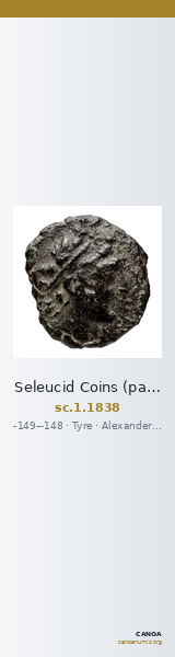 Seleucid Coins (part 2) 1838 — CANOA