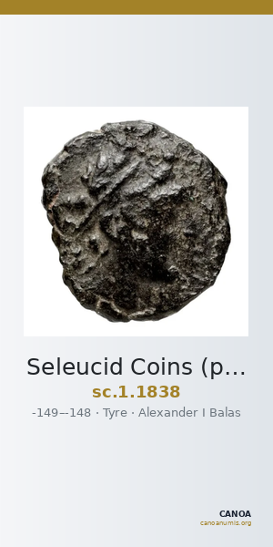 Seleucid Coins (part 2) 1838 — CANOA