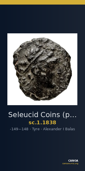 Seleucid Coins (part 2) 1838 — CANOA