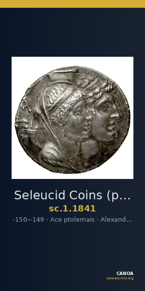 Seleucid Coins (part 2) 1841 — CANOA