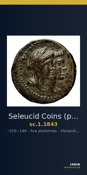 Seleucid Coins (part 2) 1843 — CANOA