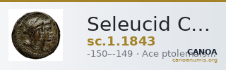 Seleucid Coins (part 2) 1843 — CANOA