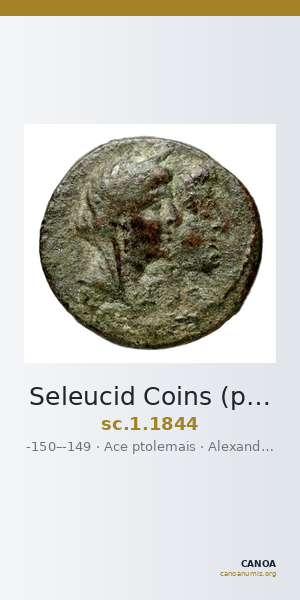 Seleucid Coins (part 2) 1844 — CANOA