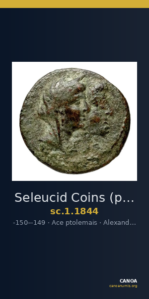 Seleucid Coins (part 2) 1844 — CANOA