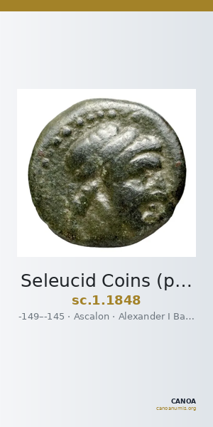 Seleucid Coins (part 2) 1848 — CANOA