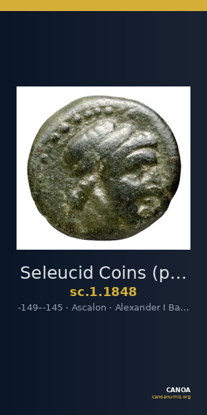 Seleucid Coins (part 2) 1848 — CANOA