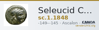 Seleucid Coins (part 2) 1848 — CANOA