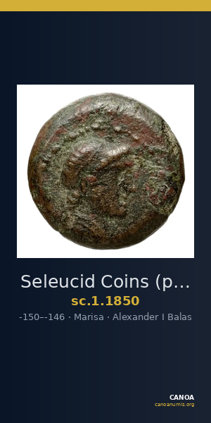 Seleucid Coins (part 2) 1850 — CANOA
