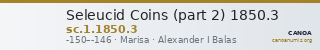 Seleucid Coins (part 2) 1850.3 — CANOA