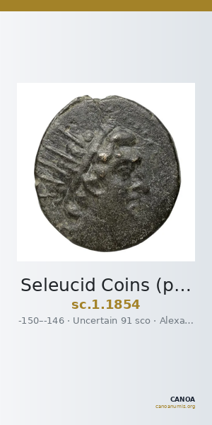 Seleucid Coins (part 2) 1854 — CANOA