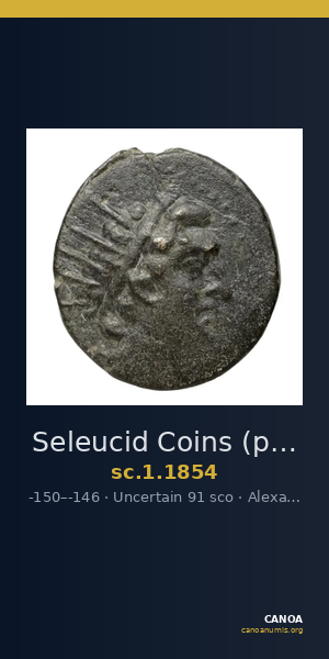 Seleucid Coins (part 2) 1854 — CANOA