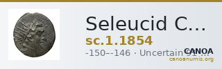 Seleucid Coins (part 2) 1854 — CANOA
