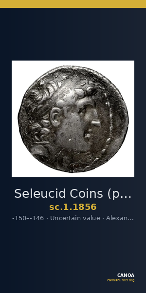 Seleucid Coins (part 2) 1856 — CANOA