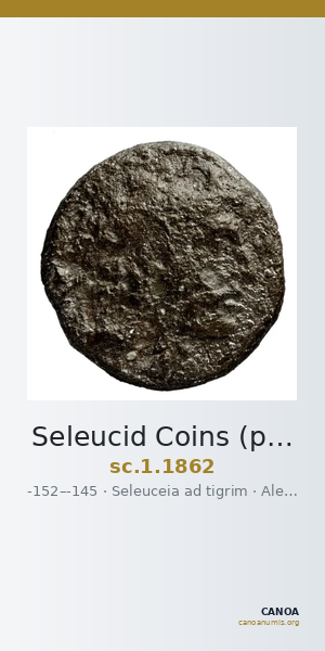 Seleucid Coins (part 2) 1862 — CANOA