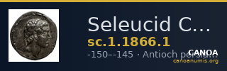 Seleucid Coins (part 2) 1866.1 — CANOA