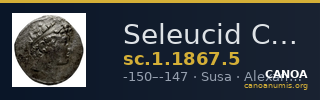 Seleucid Coins (part 2) 1867.5 — CANOA
