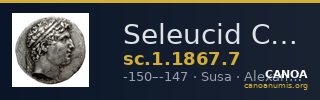 Seleucid Coins (part 2) 1867.7 — CANOA