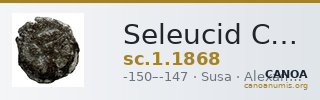 Seleucid Coins (part 2) 1868 — CANOA