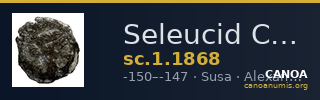 Seleucid Coins (part 2) 1868 — CANOA