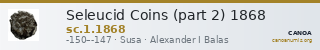 Seleucid Coins (part 2) 1868 — CANOA