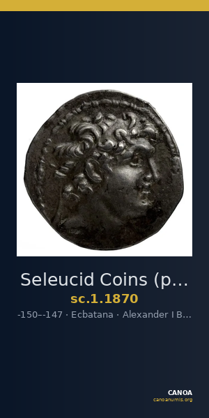 Seleucid Coins (part 2) 1870 — CANOA
