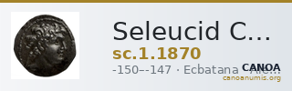 Seleucid Coins (part 2) 1870 — CANOA