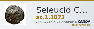 Seleucid Coins (part 2) 1873 — CANOA