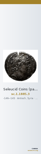 Seleucid Coins (part 2) 1885.3 — CANOA