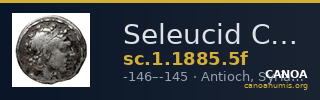 Seleucid Coins (part 2) 1885.5f — CANOA