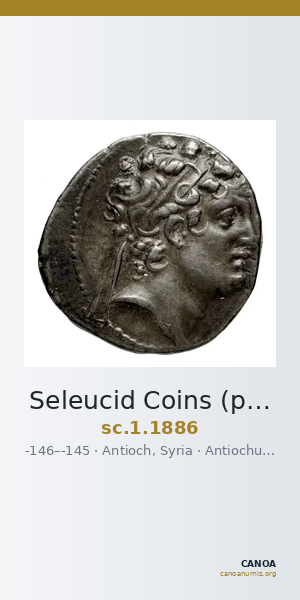 Seleucid Coins (part 2) 1886 — CANOA