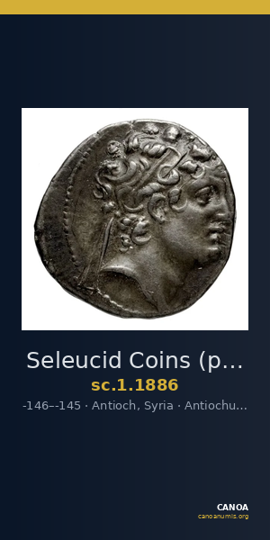 Seleucid Coins (part 2) 1886 — CANOA