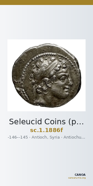 Seleucid Coins (part 2) 1886f — CANOA