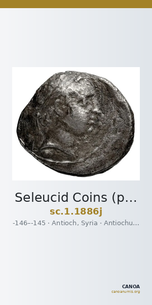 Seleucid Coins (part 2) 1886j — CANOA